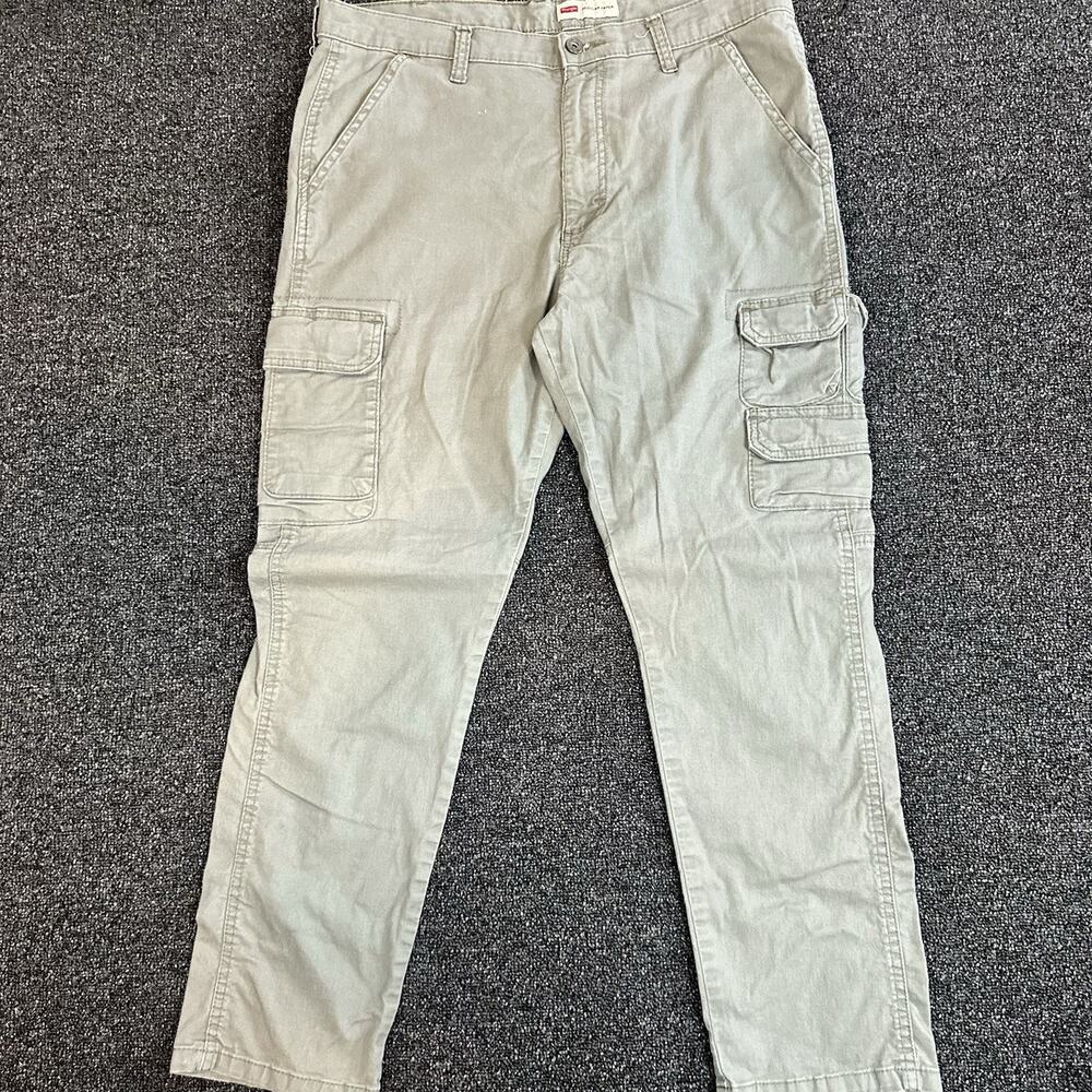 Wrangler Men’s Hunter Green Regular Taper Cargo Pants 36x30